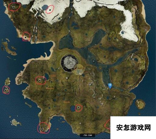 《森林》老式火枪零件位置地图